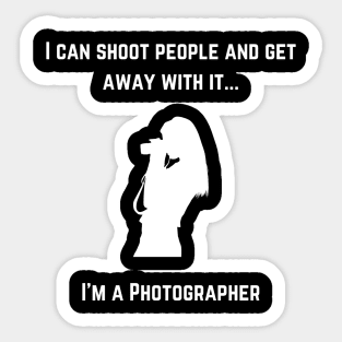 Photographer - I Shoot People Sticker